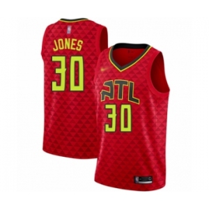 Women's Atlanta Hawks #30 Damian Jones Swingman Red Basketball Jersey Statement Edition