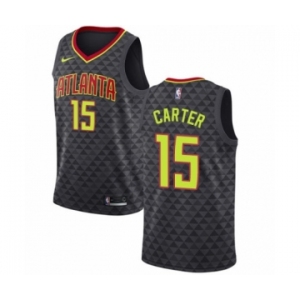 Women's Nike Atlanta Hawks #15 Vince Carter Authentic Black NBA Jersey - Icon Edition