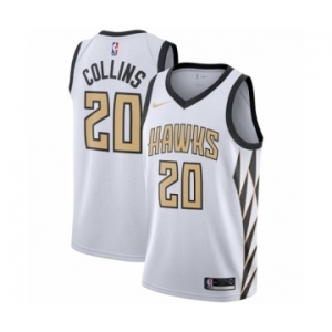 Women's Nike Atlanta Hawks #20 John Collins Swingman White NBA Jersey - City Edition