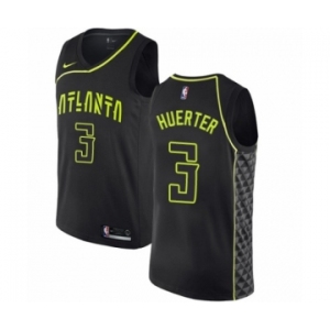 Women's Nike Atlanta Hawks #3 Kevin Huerter Swingman Black NBA Jersey - City Edition