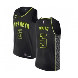 Women's Nike Atlanta Hawks #5 Josh Smith Swingman Black NBA Jersey - City Edition