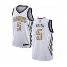 Women's Nike Atlanta Hawks #5 Josh Smith Swingman White NBA Jersey - City Edition