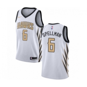 Women's Nike Atlanta Hawks #6 Omari Spellman Swingman White NBA Jersey - City Edition