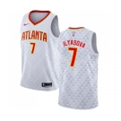 Women's Nike Atlanta Hawks #7 Ersan Ilyasova Swingman White NBA Jersey - Association Edition