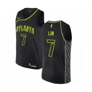 Women's Nike Atlanta Hawks #7 Jeremy Lin Swingman Black NBA Jersey - City Edition