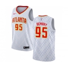 Women's Nike Atlanta Hawks #95 DeAndre' Bembry Swingman White NBA Jersey - Association Edition