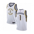 Women's Nike Indiana Pacers #1 Lance Stephenson Swingman White NBA Jersey - Association Edition