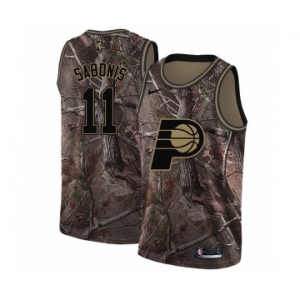 Women's Nike Indiana Pacers #11 Domantas Sabonis Swingman Camo Realtree Collection NBA Jersey