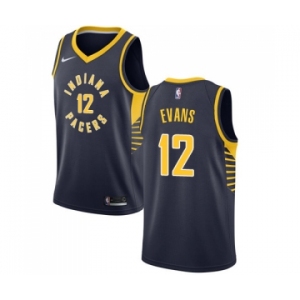 Women's Nike Indiana Pacers #12 Tyreke Evans Swingman Navy Blue NBA Jersey - Icon Edition