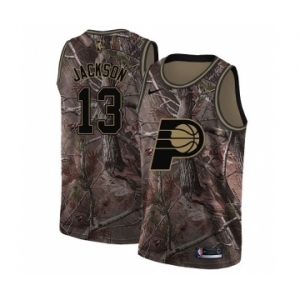 Women's Nike Indiana Pacers #13 Mark Jackson Swingman Camo Realtree Collection NBA Jersey