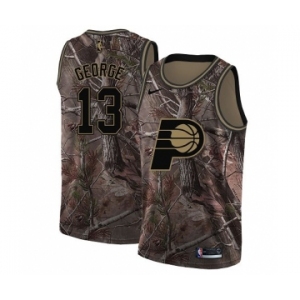 Women's Nike Indiana Pacers #13 Paul George Swingman Camo Realtree Collection NBA Jersey