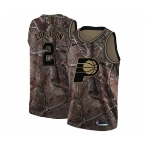 Women's Nike Indiana Pacers #2 Darren Collison Swingman Camo Realtree Collection NBA Jersey