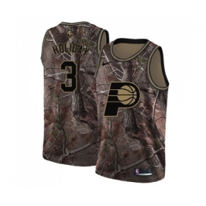 Women's Nike Indiana Pacers #3 Aaron Holiday Swingman Camo Realtree Collection NBA Jersey