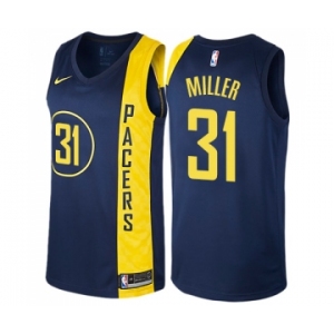 Women's Nike Indiana Pacers #31 Reggie Miller Swingman Navy Blue NBA Jersey - City Edition