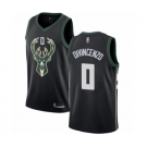 Women's Milwaukee Bucks #0 Donte DiVincenzo Swingman Black Basketball Jersey - Statement Edition