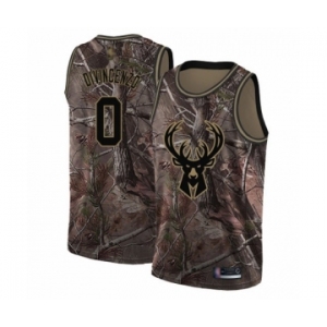 Women's Milwaukee Bucks #0 Donte DiVincenzo Swingman Camo Realtree Collection Basketball Jersey