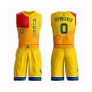 Women's Milwaukee Bucks #0 Donte DiVincenzo Swingman Yellow Basketball Suit Jersey - City Edition