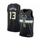 Women's Milwaukee Bucks #13 Glenn Robinson Swingman Black Finished Basketball Jersey - Statement Edition