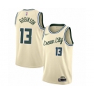 Women's Milwaukee Bucks #13 Glenn Robinson Swingman Cream Basketball Jersey - 2019-20 City Edition