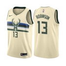 Women's Nike Milwaukee Bucks #13 Glenn Robinson Swingman Cream NBA Jersey - City Edition