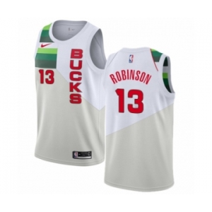 Women's Nike Milwaukee Bucks #13 Glenn Robinson White Swingman Jersey - Earned Edition