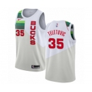 Women's Nike Milwaukee Bucks #35 Mirza Teletovic White Swingman Jersey - Earned Edition