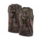 Women's Nike Milwaukee Bucks #7 Thon Maker Swingman Camo Realtree Collection NBA Jersey