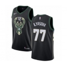 Women's Nike Milwaukee Bucks #77 Ersan Ilyasova Swingman Black NBA Jersey - Statement Edition