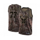 Women's Nike Milwaukee Bucks #77 Ersan Ilyasova Swingman Camo Realtree Collection NBA Jersey