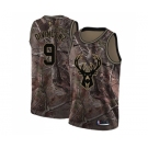 Women's Nike Milwaukee Bucks #9 Donte DiVincenzo Swingman Camo Realtree Collection NBA Jersey