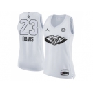 Women Nike New Orleans Pelicans #23 Anthony Davis White NBA Jordan Swingman 2018 All-Star Game Jersey