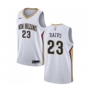 Women's Nike New Orleans Pelicans #23 Anthony Davis Swingman White Home NBA Jersey - Association Edition