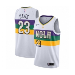 Women's Nike New Orleans Pelicans #23 Anthony Davis Swingman White NBA Jersey - City Edition