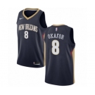 Women's Nike New Orleans Pelicans #8 Jahlil Okafor Swingman Navy Blue NBA Jersey - Icon Edition