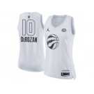 Women Nike Toronto Raptors #10 DeMar DeRozan White NBA Jordan Swingman 2018 All-Star Game Jersey