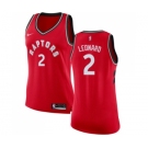 Women's Nike Toronto Raptors #2 Kawhi Leonard Authentic Red NBA Jersey - Icon Edition