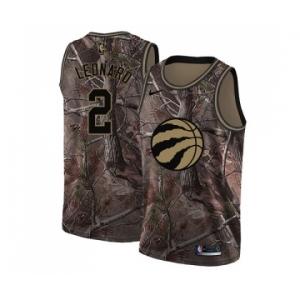 Women's Nike Toronto Raptors #2 Kawhi Leonard Swingman Camo Realtree Collection NBA Jersey