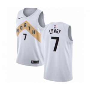 Women's Nike Toronto Raptors #7 Kyle Lowry Swingman White NBA Jersey - City Edition