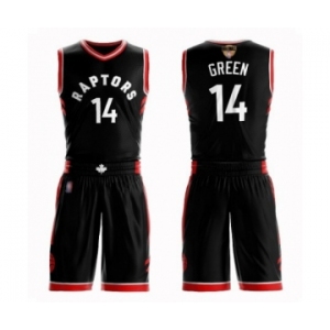 Women's Toronto Raptors #14 Danny Green Swingman Black 2019 Basketball Finals Bound Suit Jersey Statement Edition