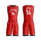 Women's Toronto Raptors #14 Danny Green Swingman Red 2019 Basketball Finals Bound Suit Jersey - Icon Edition