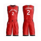 Women's Toronto Raptors #2 Kawhi Leonard Swingman Red 2019 Basketball Finals Bound Suit Jersey - Icon Edition