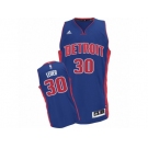 Men Adidas Detroit Pistons #30 Jon Leuer Swingman Royal Blue Road NBA Jersey