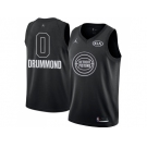Men Nike Detroit Pistons #0 Andre Drummond Black NBA Jordan Swingman 2018 All-Star Game Jersey