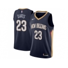 Men Nike New Orleans Pelicans #23 Anthony Davis Navy Stitched NBA Swingman Jersey