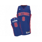 Men's Adidas Detroit Pistons #8 Henry Ellenson Swingman Royal Blue Road NBA Jersey