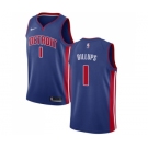 Men's Nike Detroit Pistons #1 Chauncey Billups Swingman Royal Blue Road NBA Jersey - Icon Edition