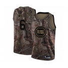 Men's Nike Detroit Pistons #6 Terry Mills Swingman Camo Realtree Collection NBA Jersey