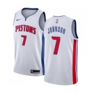 Men's Nike Detroit Pistons #7 Stanley Johnson Authentic White Home NBA Jersey - Association Edition
