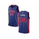 Nike Detroit Pistons #34 Tobias Harris Blue NBA Swingman Icon Edition Jersey