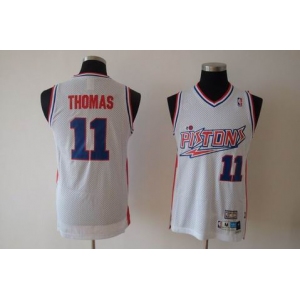 nba detroit pistons #11 thomas white(fans edition)